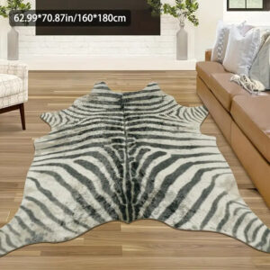 Amazon Temu Cross-Border New Special-Shaped Imitation Animal Skin Pattern Floor Mat Bedroom Living Room Stain-Resistant And Wear-Resistant Large Carpet