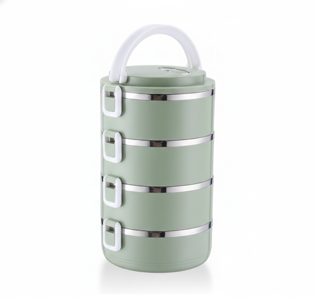 Stainless steel 4 compartment Lunch Box
