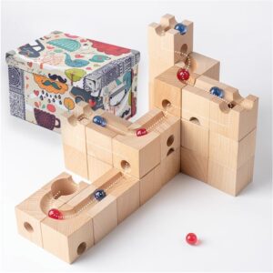Kindergarten Large Particles Build Children's Pinball Track Ball Building Blocks Space Maze Puzzle Brain Toy