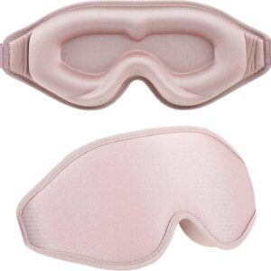 3D Sleep Blackout Eye Mask, Stereo Cut, Does Not Press On The Eyeballs, Fully Blackout, Adjustable And Breathable Sleep Mask