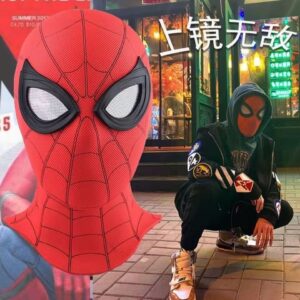Spider-Man Headgear Tiktok Version Funny Sand Sculpture Mask Full Face Children's Adult Mask Sand Sculpture Halloween Wholesale
