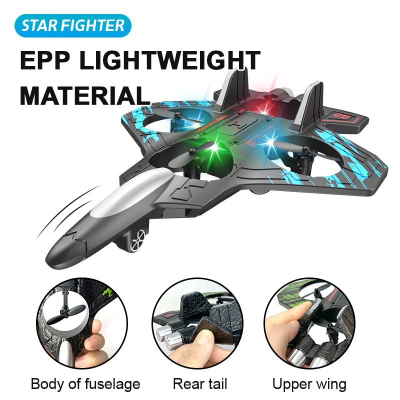 Cross-border New Product Children's Remote Control Aircraft Fighter Glider Primary School Student Small Boy Toy Foam Drone - Image 3