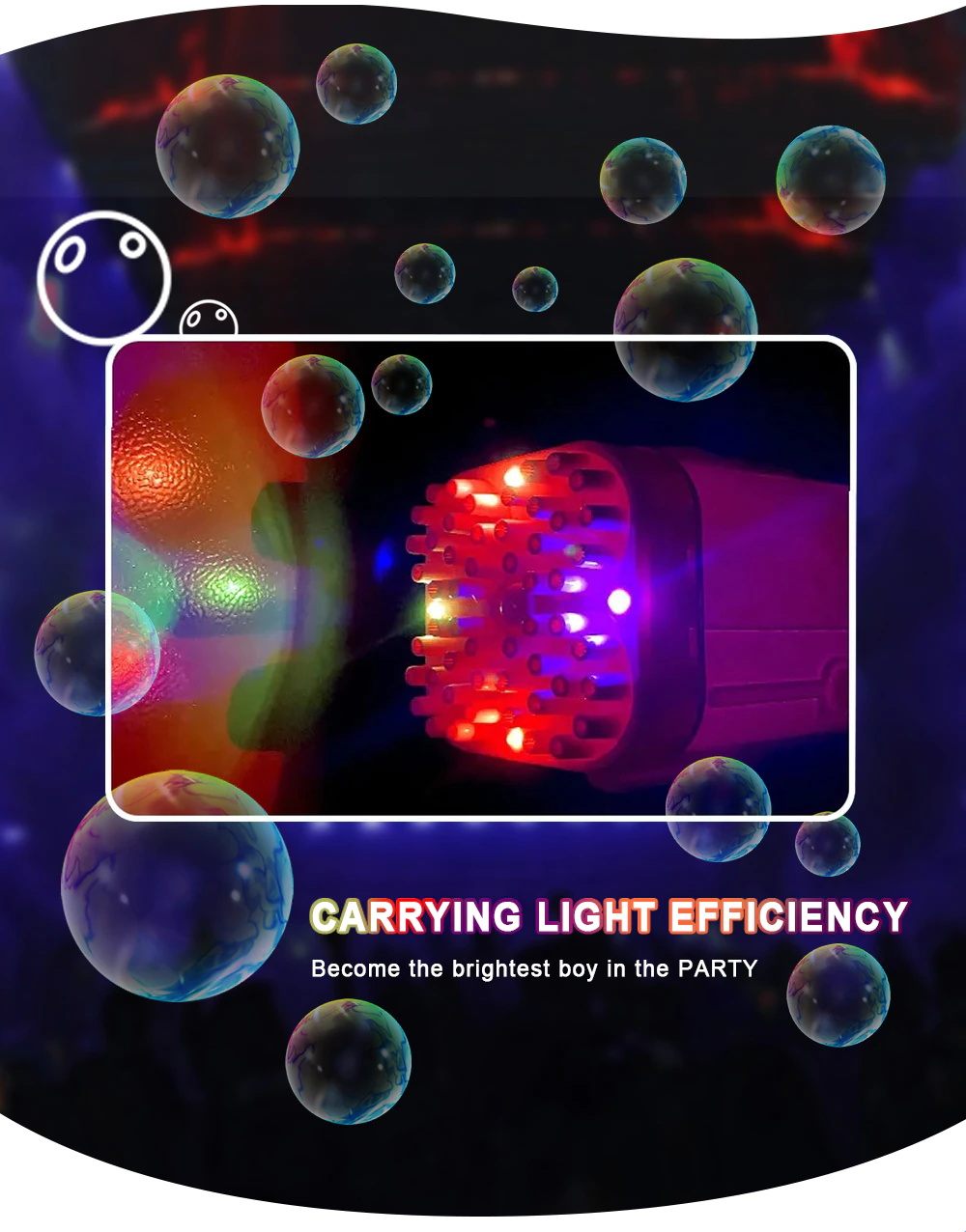 Automatic Electric Bubble Gun with 64 Holes - Image 2