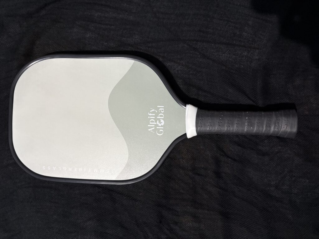 Alpify Strike Pickleball Paddle – Light Green / Dark Green Dual Tone (Fiberglass | 16mm Core)