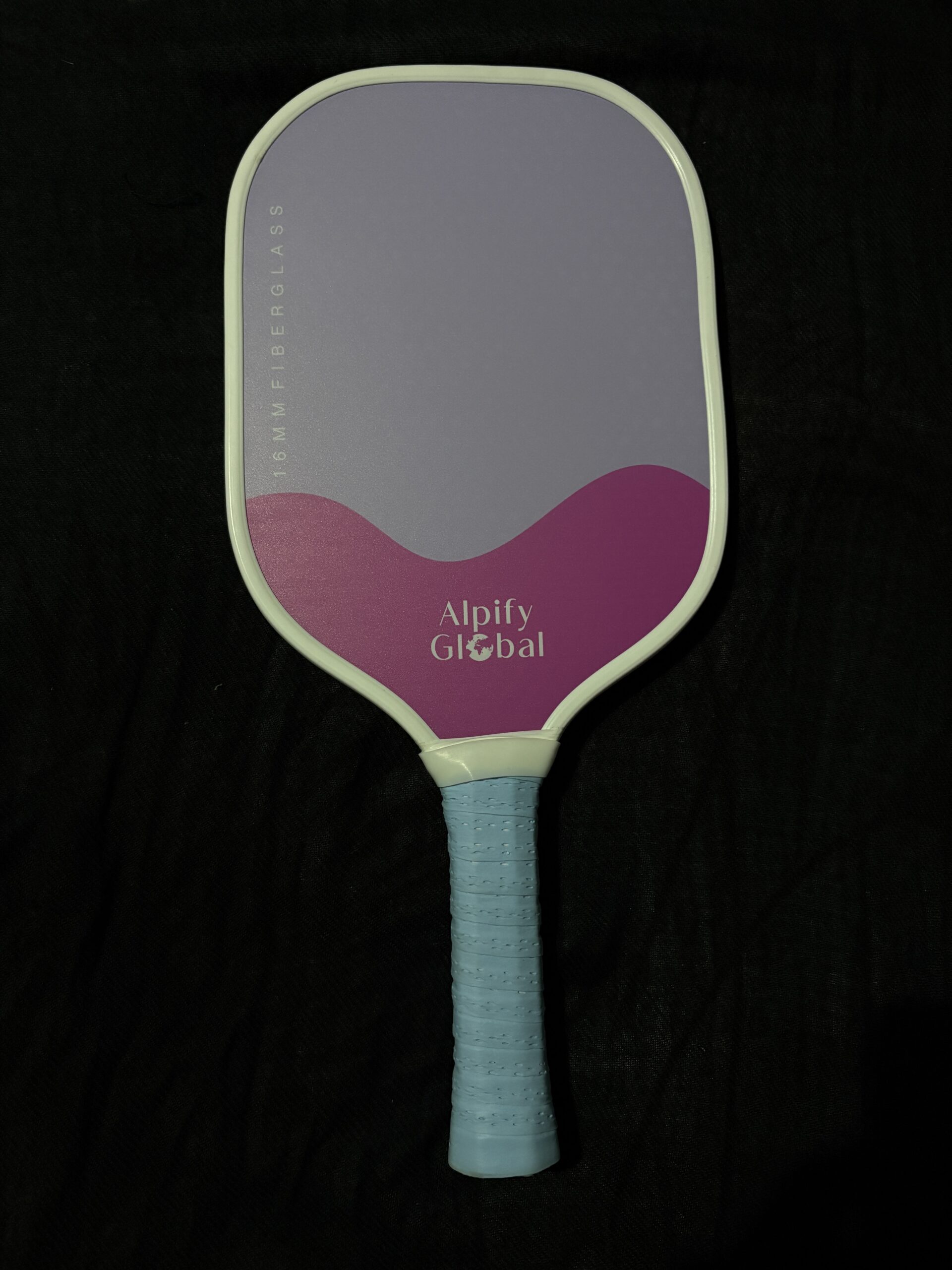 Alpify Elite Pickleball Paddle – Purple Pink Gradient (Fiberglass | 16mm Core) - Image 2