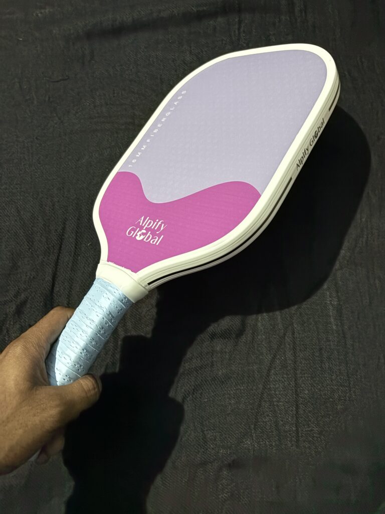Alpify Elite Pickleball Paddle – Purple Pink Gradient (Fiberglass | 16mm Core)