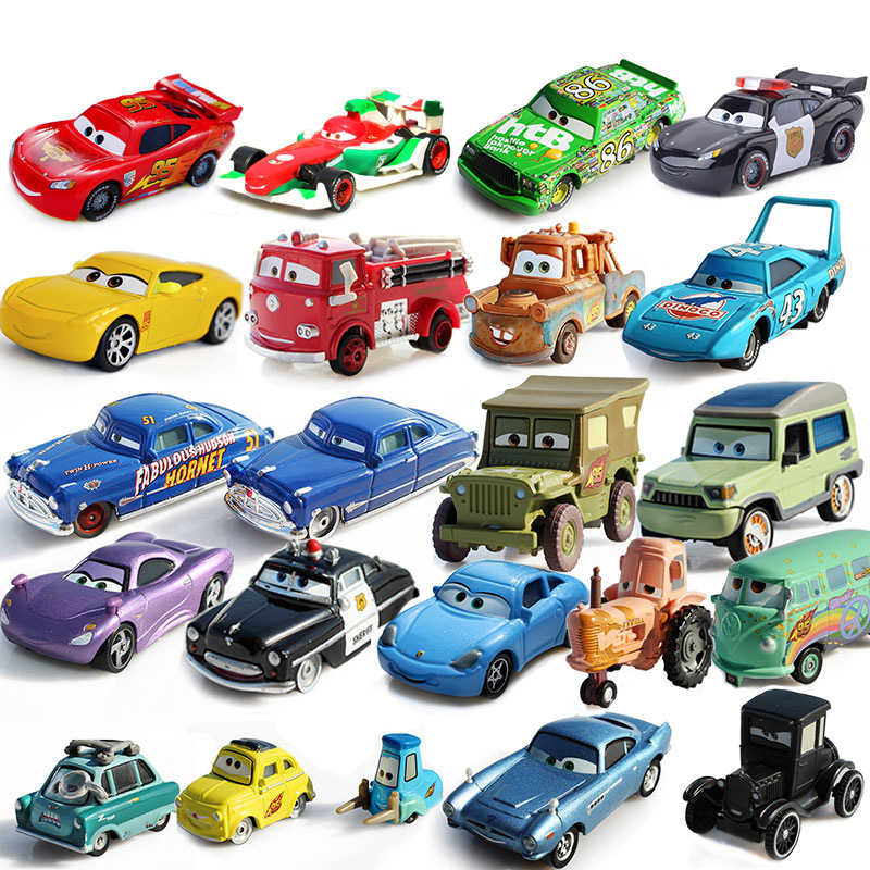 Racing Car Story Children's Toy Car Alloy Car McQueen Uncle Mai Car Wang Luba Sheriff Die - Image 2